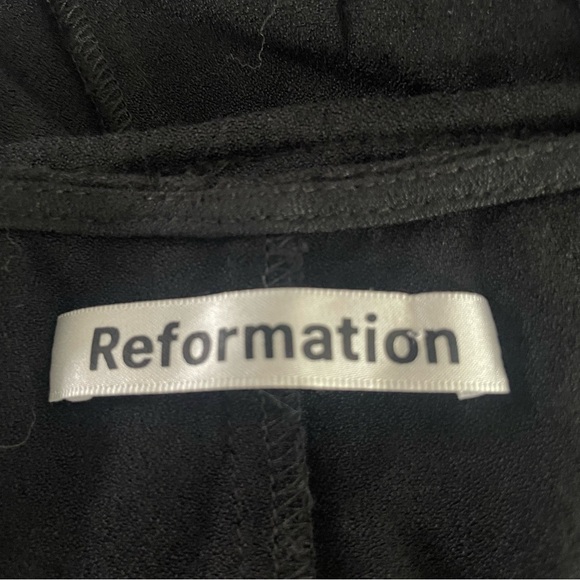 Reformation black full wrap skirt solid black 20142 - Picture 5 of 8